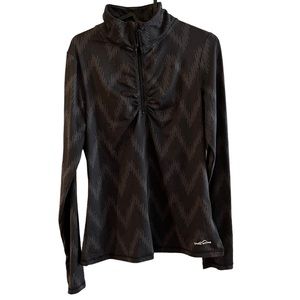 2/$15 Eddie Bauer half zip grey sz M